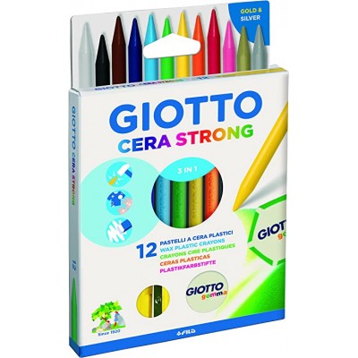 Giotto cera strong 12 pastelli