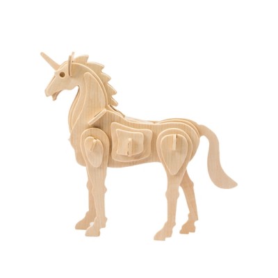 Puzzle 3D in legno: unicorno